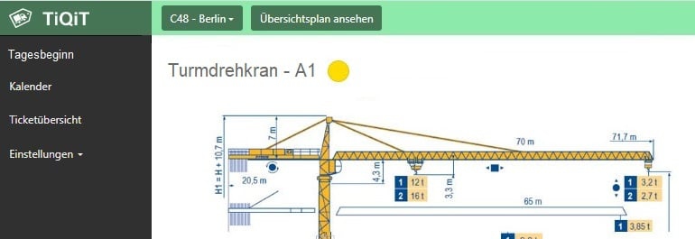 Turmdrehkran